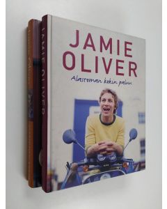 Kirjailijan Jamie Oliver käytetty kirja Oliver-paketti (2 kirjaa) : Alastoman kokin paluu ; Alastoman kokin onnenpäivät