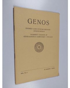 käytetty teos Genos 1/1971