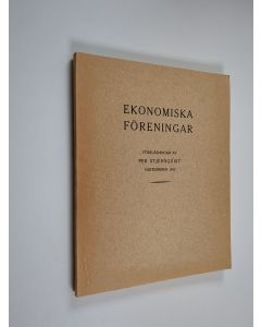 Kirjailijan Per Stjernquist käytetty kirja Ekonomiska föreningar