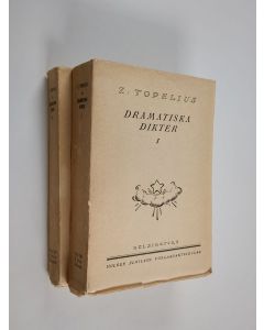 Kirjailijan Zacharias Topelius käytetty kirja Dramatiska dikter 1-2