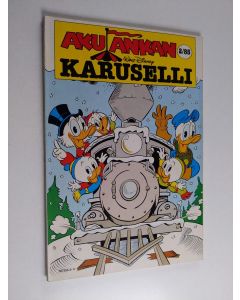 Kirjailijan Walt Disney käytetty kirja Aku Ankan karuselli 2/85