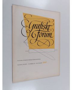 käytetty kirja Grafisk Forum 12/1947