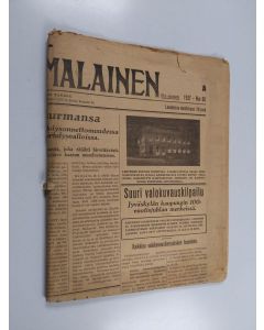 käytetty teos Keskisuomalainen 65/1937 : lauantaina maaliskuun 20 p:nä