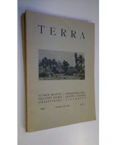käytetty kirja Terra 1935 n:o 1-4 : Suomen maantieteellisen seuran aikakauskirja