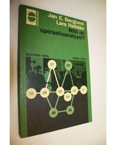 Kirjailijan Jan E. Berglund käytetty kirja Mitä on operaatioanalyysi