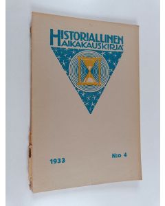 käytetty kirja Historiallinen aikakauskirja 4/1933