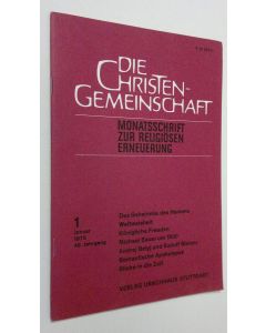 käytetty teos Die Christen-Gemeinschaft 1/1976 : Monatsschrift zur religiosen erneuerung
