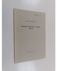Kirjailijan Berndt Godenhielm käytetty teos Juridiska föreningen i Finland 100 år