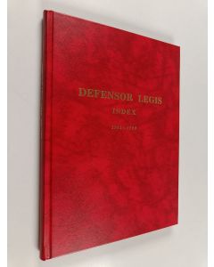 Kirjailijan Mikko Tulokas käytetty kirja Defensor legis : index 1981-1990