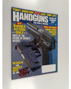 käytetty teos Handguns for sport & defence february 1991