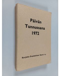 käytetty kirja Päivän tunnussana 1972