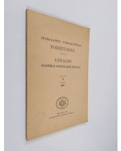 Kirjailijan Kaarle Nordenstreng & Tapio Nummenmaa käytetty kirja Annales Academiae scientiarum Fennicae Sr. B. Tom. 161 : Children's descriptions of simple events ; Toward Quantification of Meaning