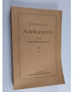 käytetty kirja Historiallinen arkisto 41