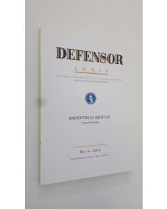 käytetty kirja Defensor legis 4/2010 : Suomen asianajajaliiton äänenkannattaja