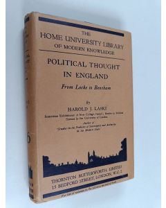 Kirjailijan Harold J. Laski käytetty kirja Political thought in England from Locke to Bentham