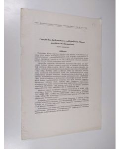 Kirjailijan Toivo Räsänen käytetty teos Lampaiden laiduntamisen vaikutuksesta Simon saariston maalinnustoon