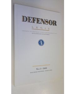 käytetty kirja Defensor legis n:o 2/2008