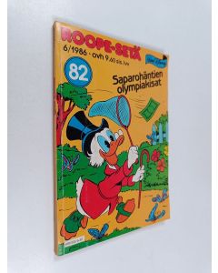 Kirjailijan Walt Disney käytetty kirja Roope-setä 6/1986