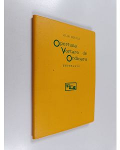 Kirjailijan Vilho Setälä käytetty kirja Oportuna vortaro de ordinara Esperanto