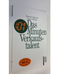 Kirjailijan Dietrich Schwanitz käytetty kirja Das Minuten-Verkaufstalent (ERINOMAINEN)