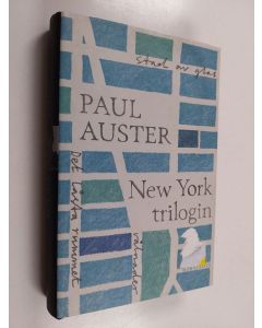 Kirjailijan Paul Auster käytetty kirja New York-trilogin - Stad av glas - Vålnader - Det låsta rummet
