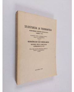 käytetty kirja Selostuksia ja tiedonantoja korkeimman oikeuden ratkaisuista vuonna 1975