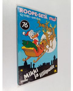 Kirjailijan Walt Disney käytetty kirja Roope-setä 12/1985