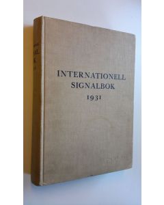 käytetty kirja Internationell Signalbok 1931