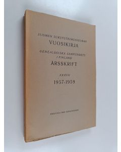 käytetty kirja Suomen sukututkimusseuran vuosikirja XXXVII 1957-1959