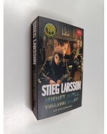 Kirjailijan Stieg Larsson käytetty kirja Miehet jotka vihaavat naisia