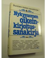 Tekijän Rauni Vornanen  käytetty kirja Suomen kielen sanakirjat 4, Nykysuomen oikeinkirjoitussanakirja (ERINOMAINEN)