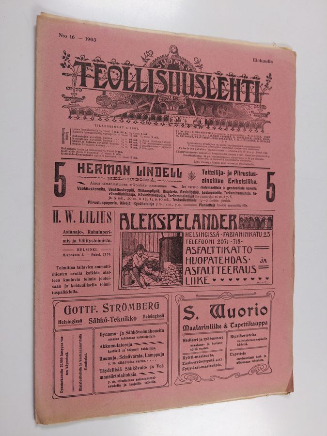 Suomen teollisuuslehti N:o 16/1903