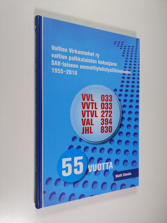 Matti Simola : Valtion virkamiehet ry valtion palkkalaisten kokoojana SAK-laiseen ammattiyhdistysliikkeeseen 1955-2010 : 55 vuotta