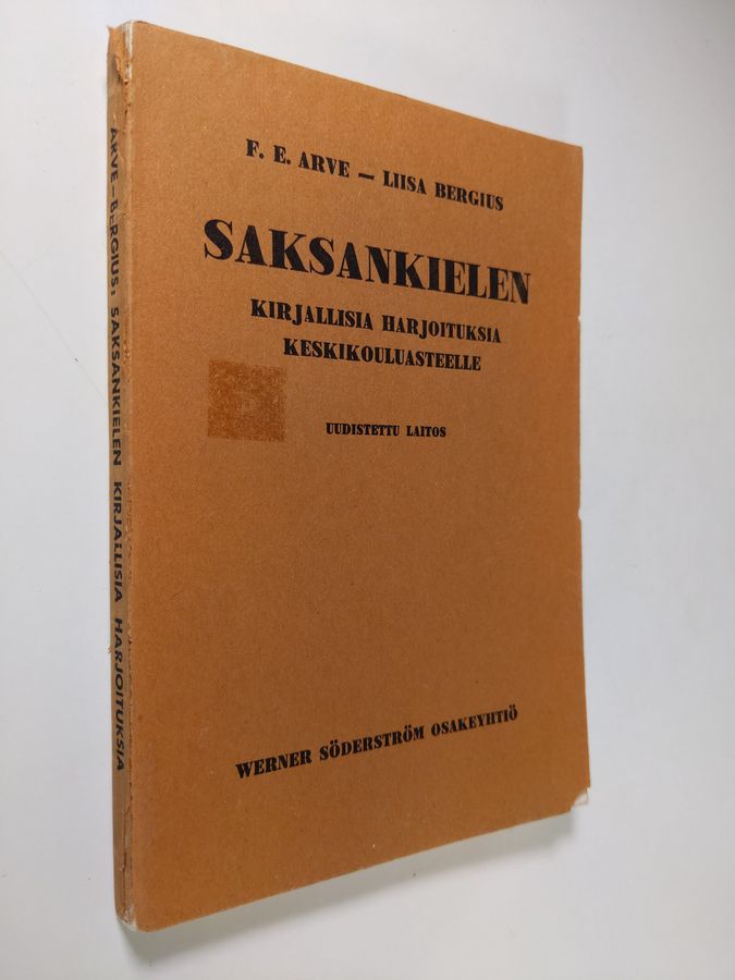 F. E. Arve : Saksankielen kirjallisia harjoituksia keskikouluasteelle
