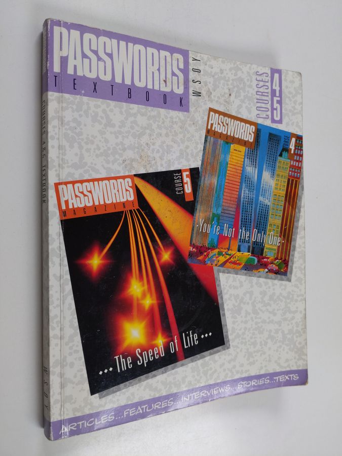 Passwords : Courses 4-5 : Textbook