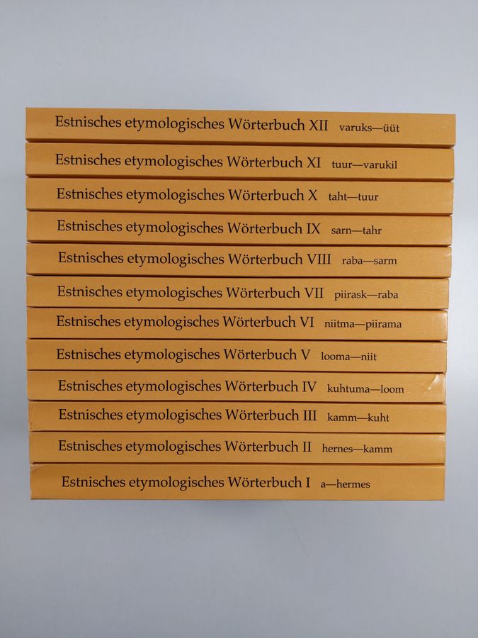 Julius Mägiste : Estnisches etymologisches Wörterbuch 1-12