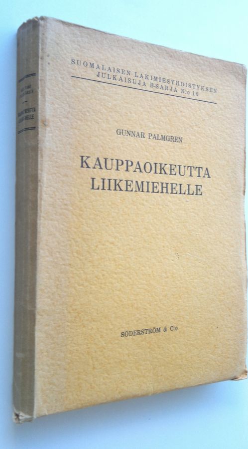 Gunnar Palmgren : Kauppaoikeutta liikemiehelle