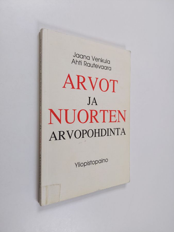 Arvot ja nuorten arvopohdinta