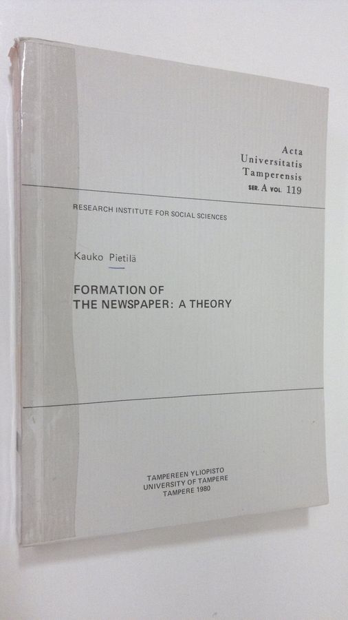 Formation of the newspaper