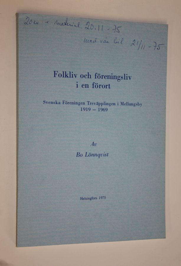 Folkliv och föreningsliv i en förort