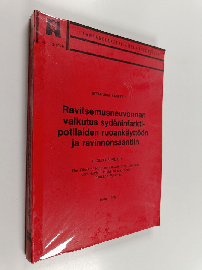 Ravitsemusneuvonnan vaikutus sydäninfarktipotilaiden ruoankäyttöön ja ravinnonsaantiin =