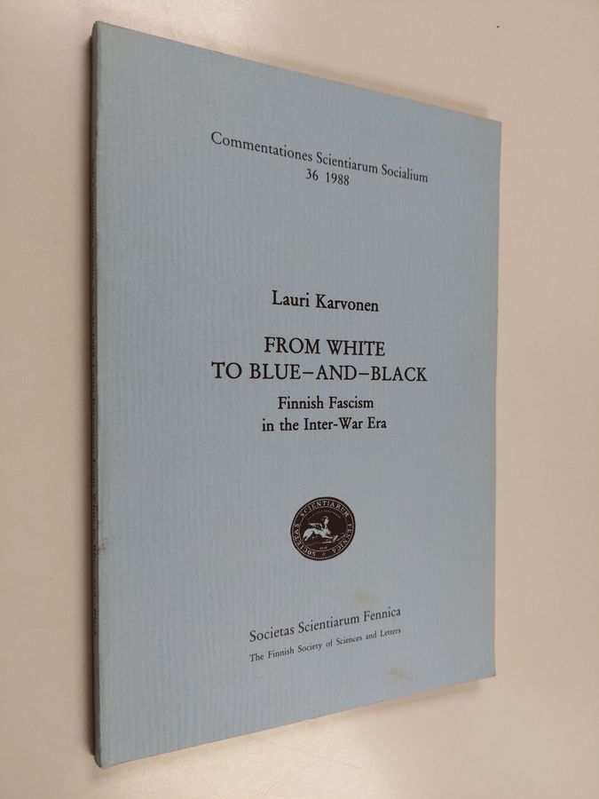 From white to blue-and-black