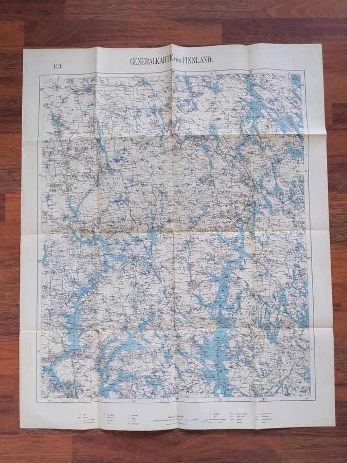 Generalkarte von Finnland E3, 1:300000