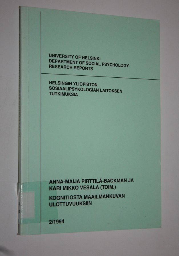 Kognitiosta maailmankuvan ulottuvuuksiin