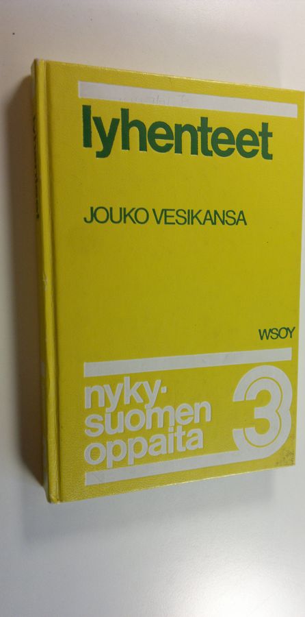 Jouko Vesikansa : Nykysuomen oppaita 3, Lyhenteet