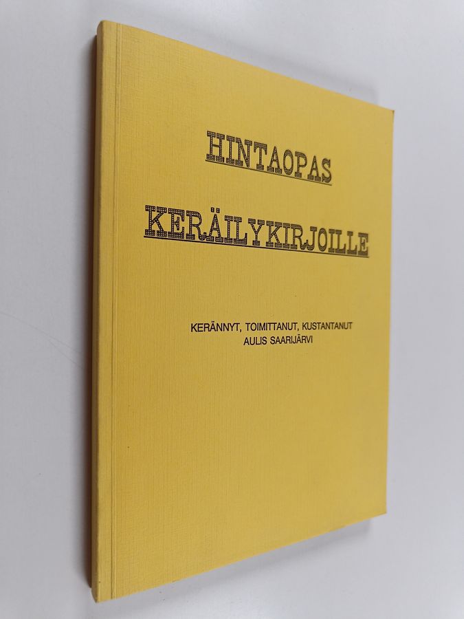 Hintaopas keräilykirjoille