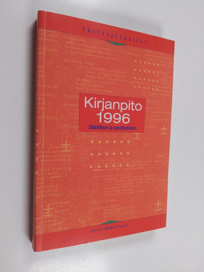 Kirjanpito 1996