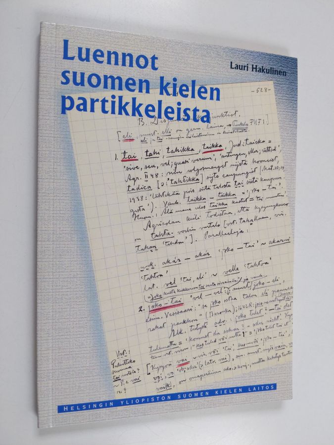 Luennot suomen kielen partikkeleista