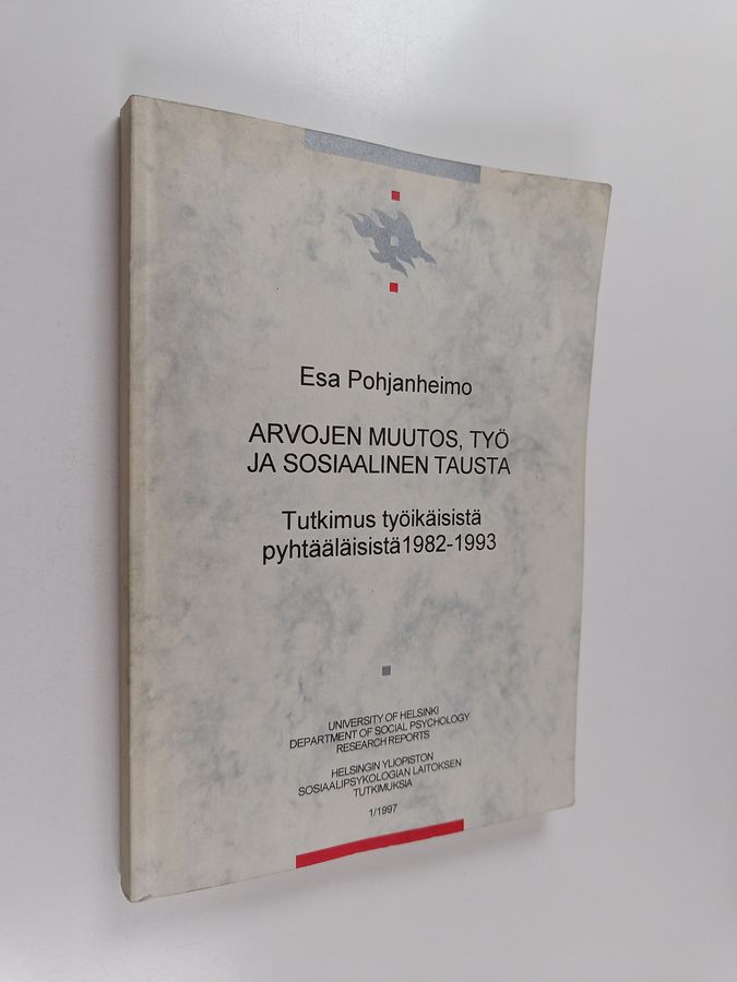 Arvojen muutos, työ ja sosiaalinen tausta