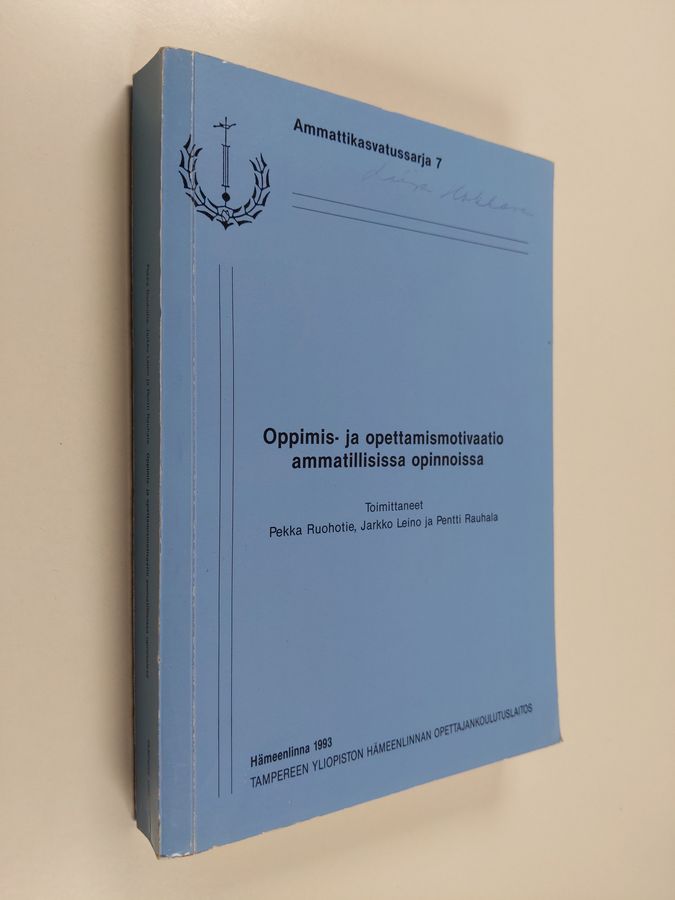 Oppimis- ja opettamismotivaatio ammatillisissa opinnoissa